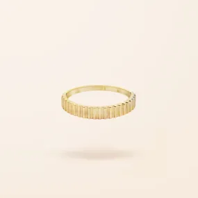 10K Gold Fluted Ring