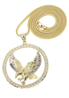10K Yellow Gold Eagle Necklace | Appx. 19 Grams