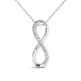 14K Gold Pendant Circular Diamond Necklace / Pendant