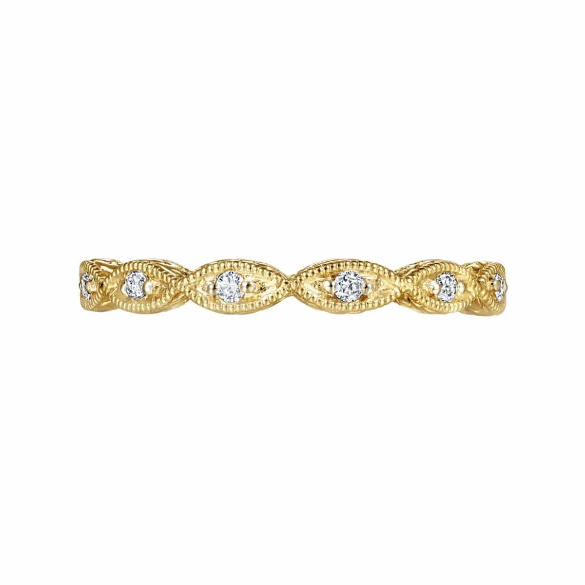 14K Yellow Gold Diamond Marquise Station Ring - LR4381Y45JJ