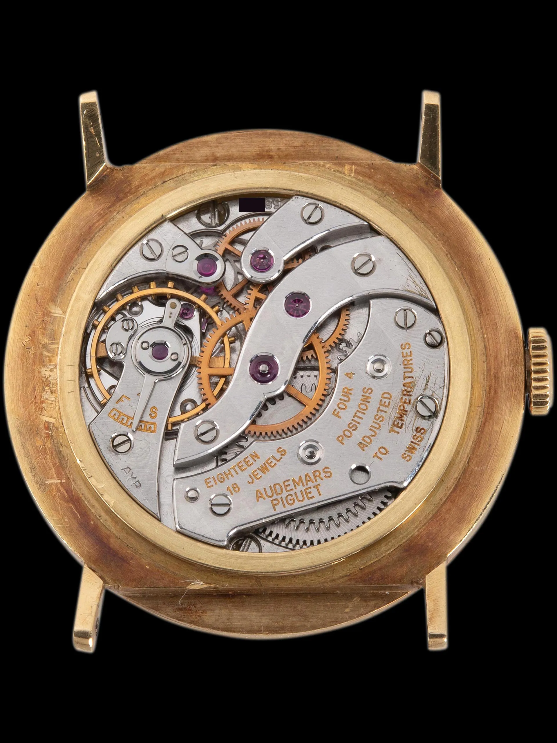 1950s Audemars Piguet Ladies Cocktail Watch in 18K White & Yellow Gold W/ Sapphire Set Bezel "Cal. K2001"