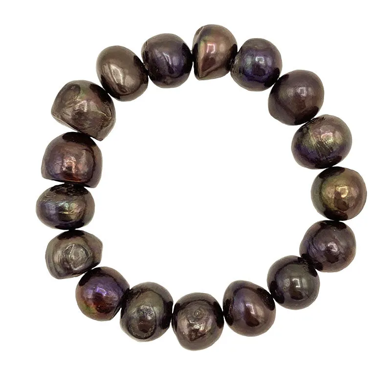 200-04-STR | CHOCOLATE  BAM BAM STRETCH BRACELET