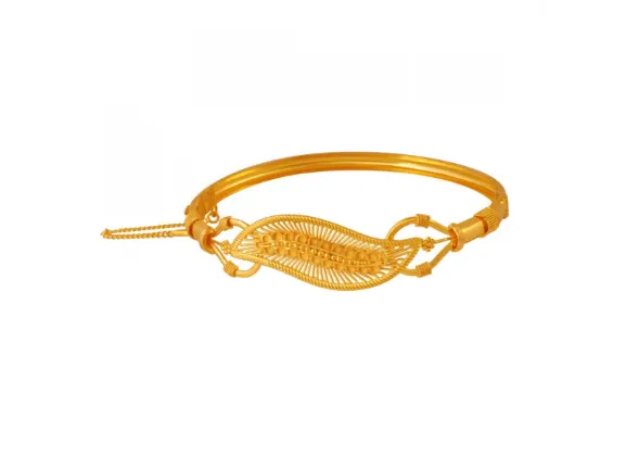 22k Magnificent Piece Of Gold Bangle With Intricate Details