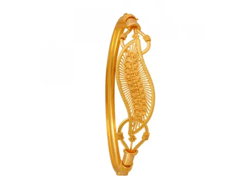 22k Magnificent Piece Of Gold Bangle With Intricate Details