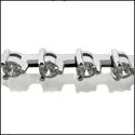 2.5 TCW Round Stone Tennis Cubic Zirconia CZ Bracelet