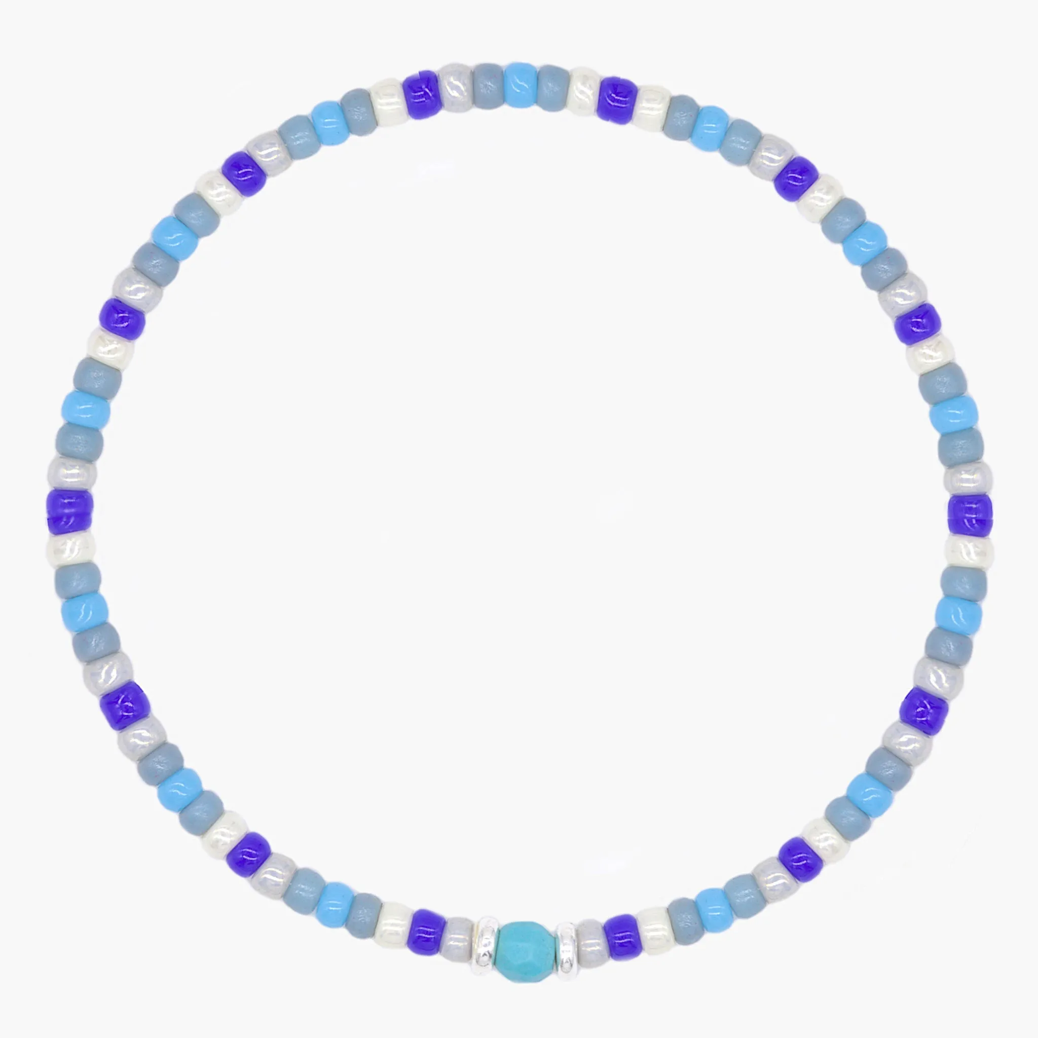 2mm Beads Dandy Bracelet (Shade Of Blue)