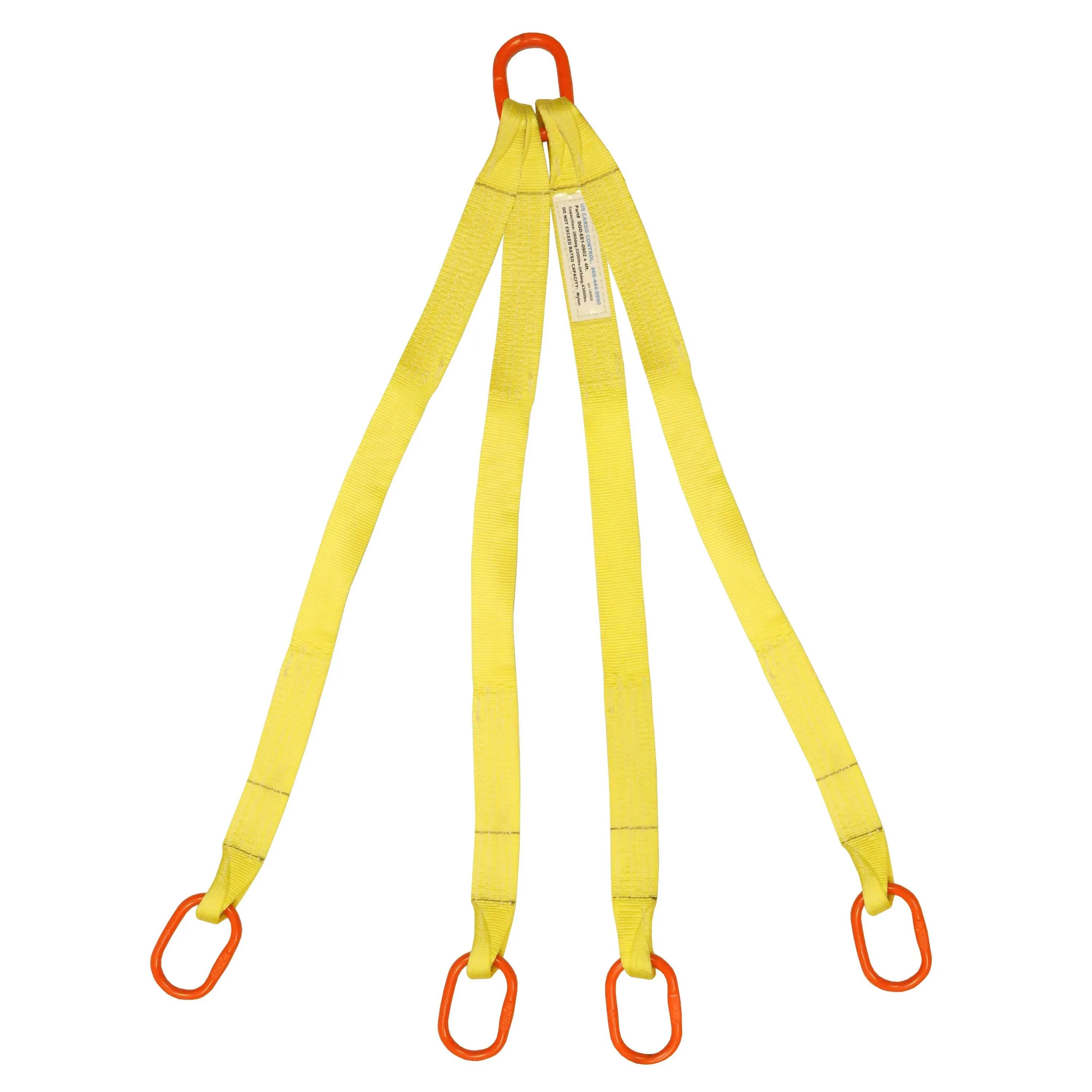 2"x14' (2 ply) Quad Leg Nylon Sling w/ Master Link Both Ends