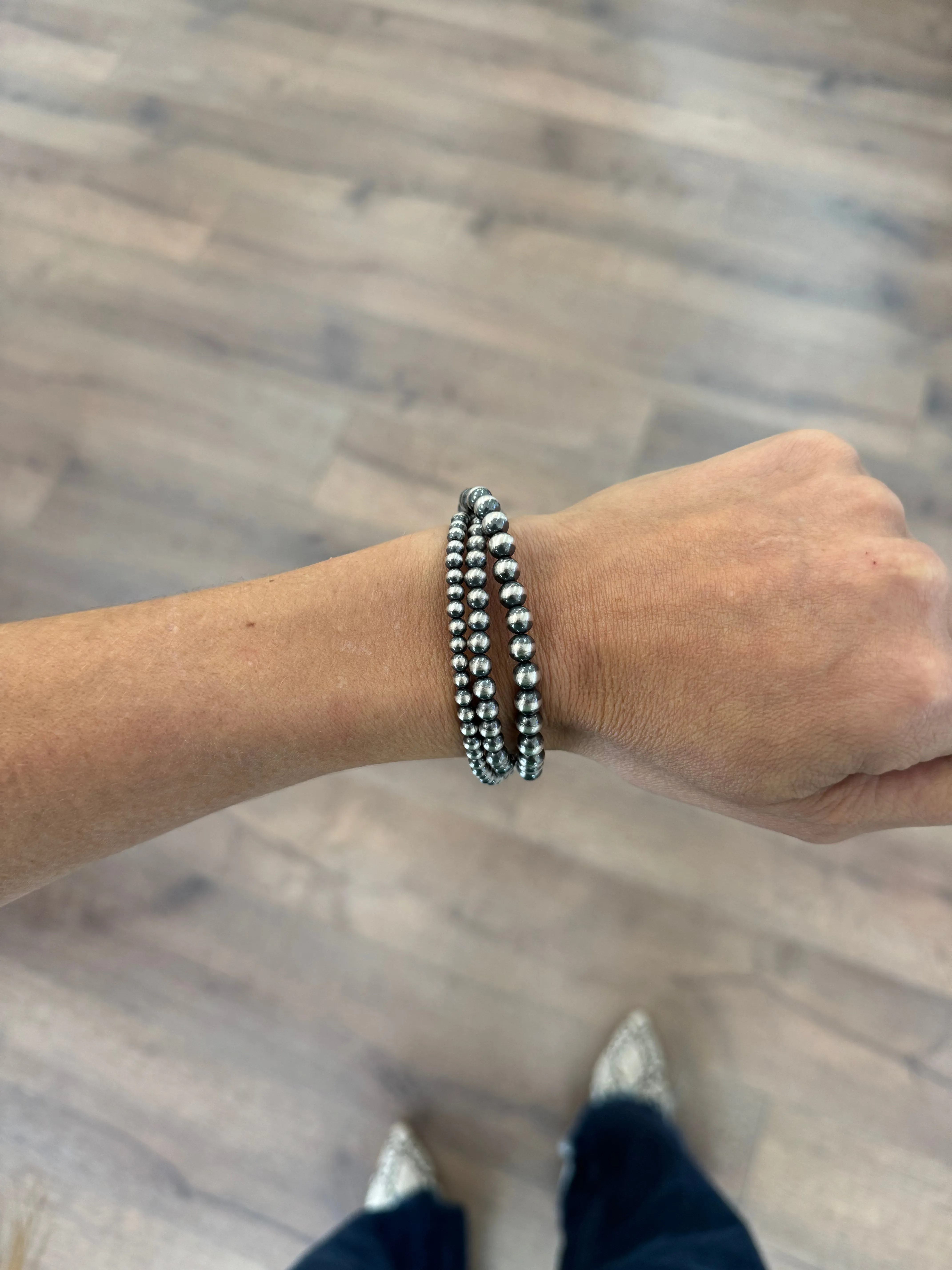 3 Strand Navajo Pearl Bracelet