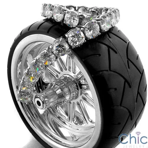37.5 Ct Round Tennis 4 Prong Cubic Zirconia CZ Bracelet