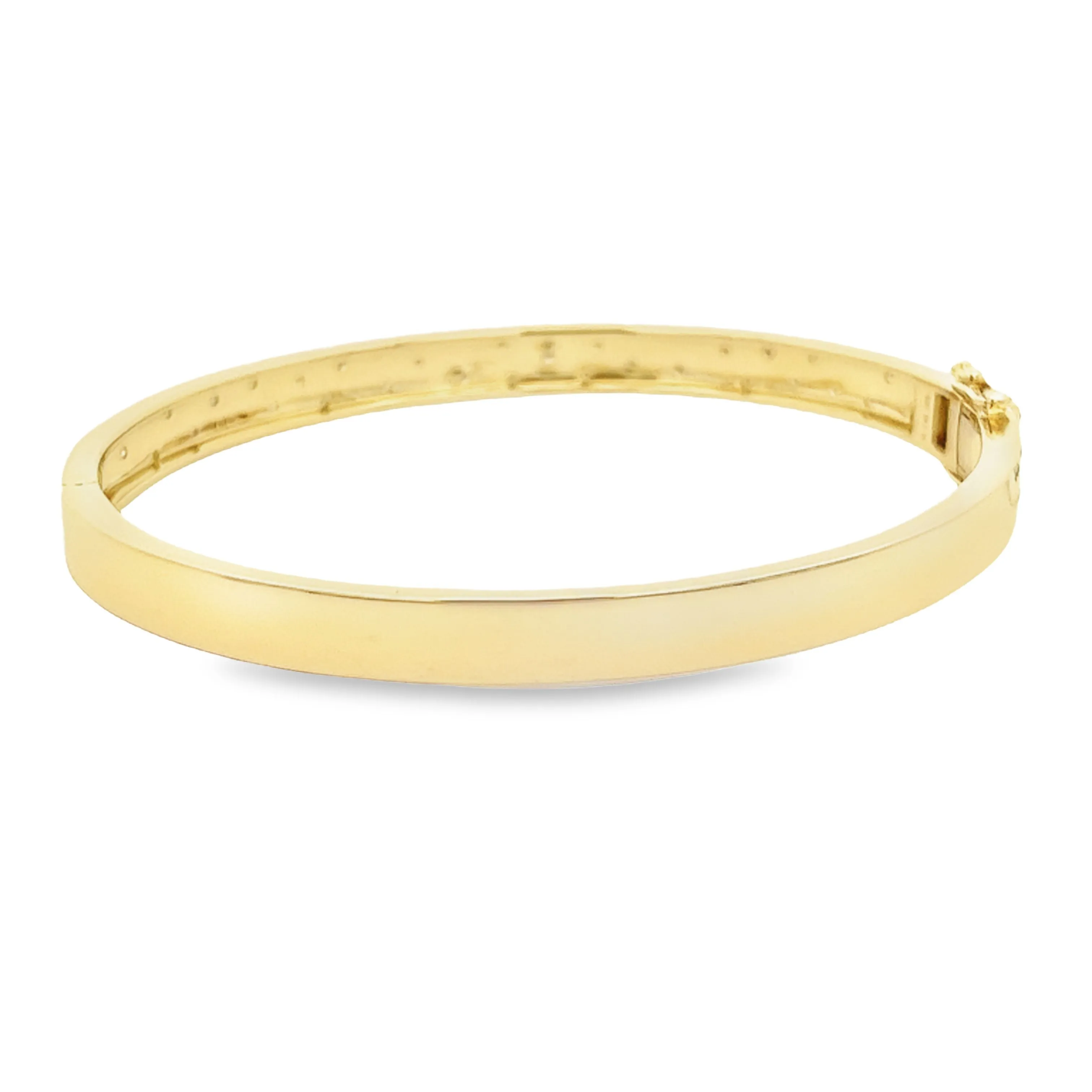 .40ct 14k Yellow Gold Diamond Bangle