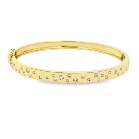 .40ct 14k Yellow Gold Diamond Bangle