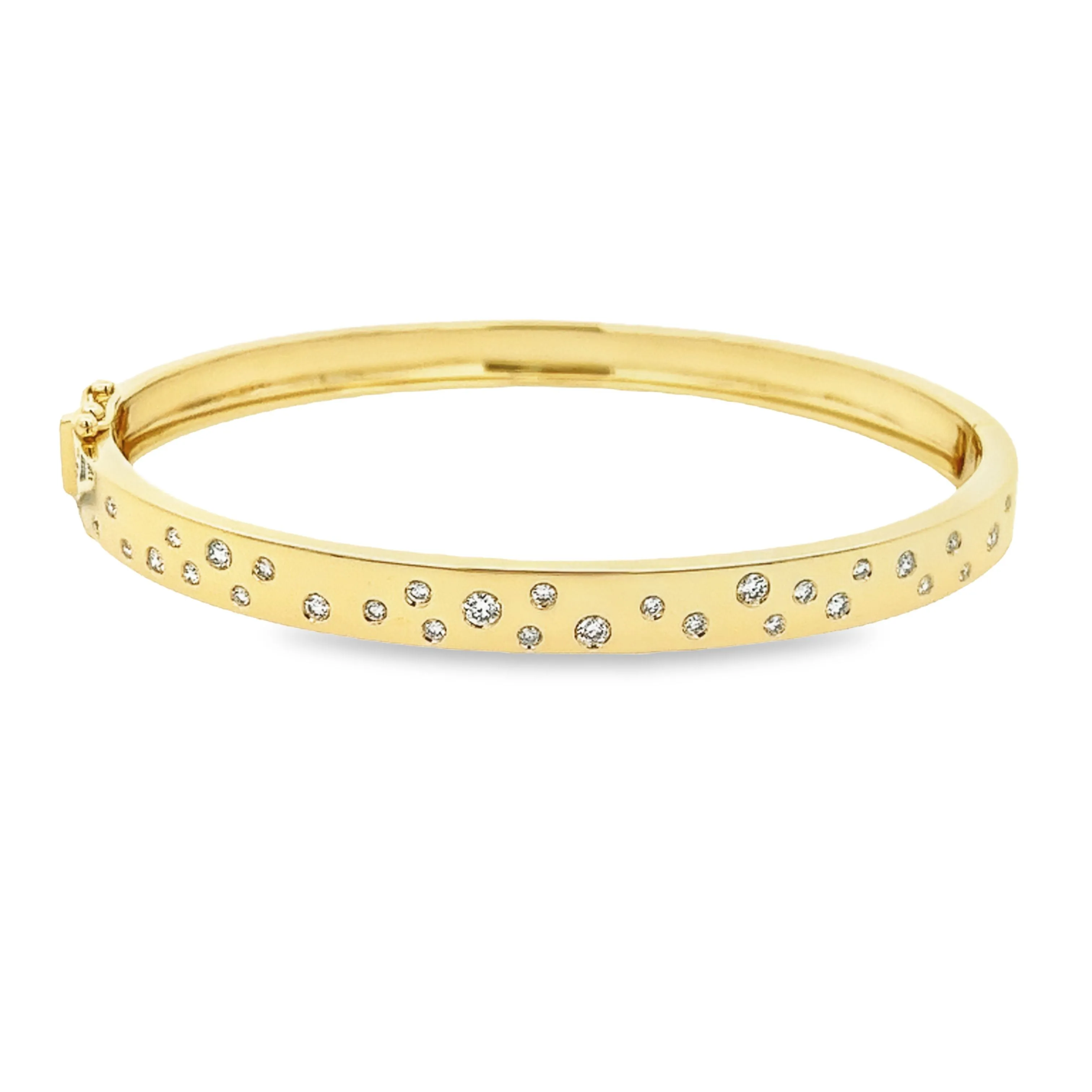 .40ct 14k Yellow Gold Diamond Bangle
