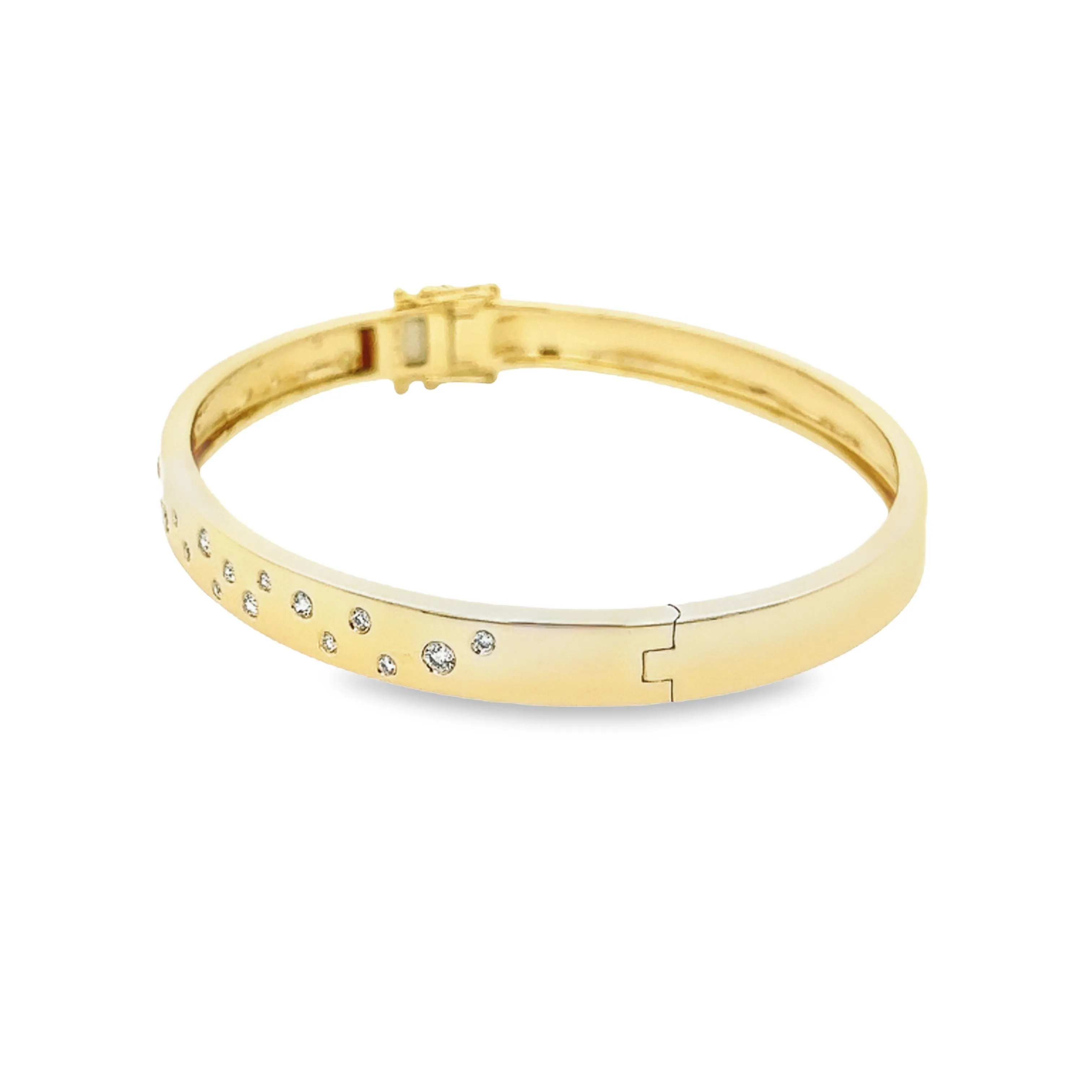 .40ct 14k Yellow Gold Diamond Bangle