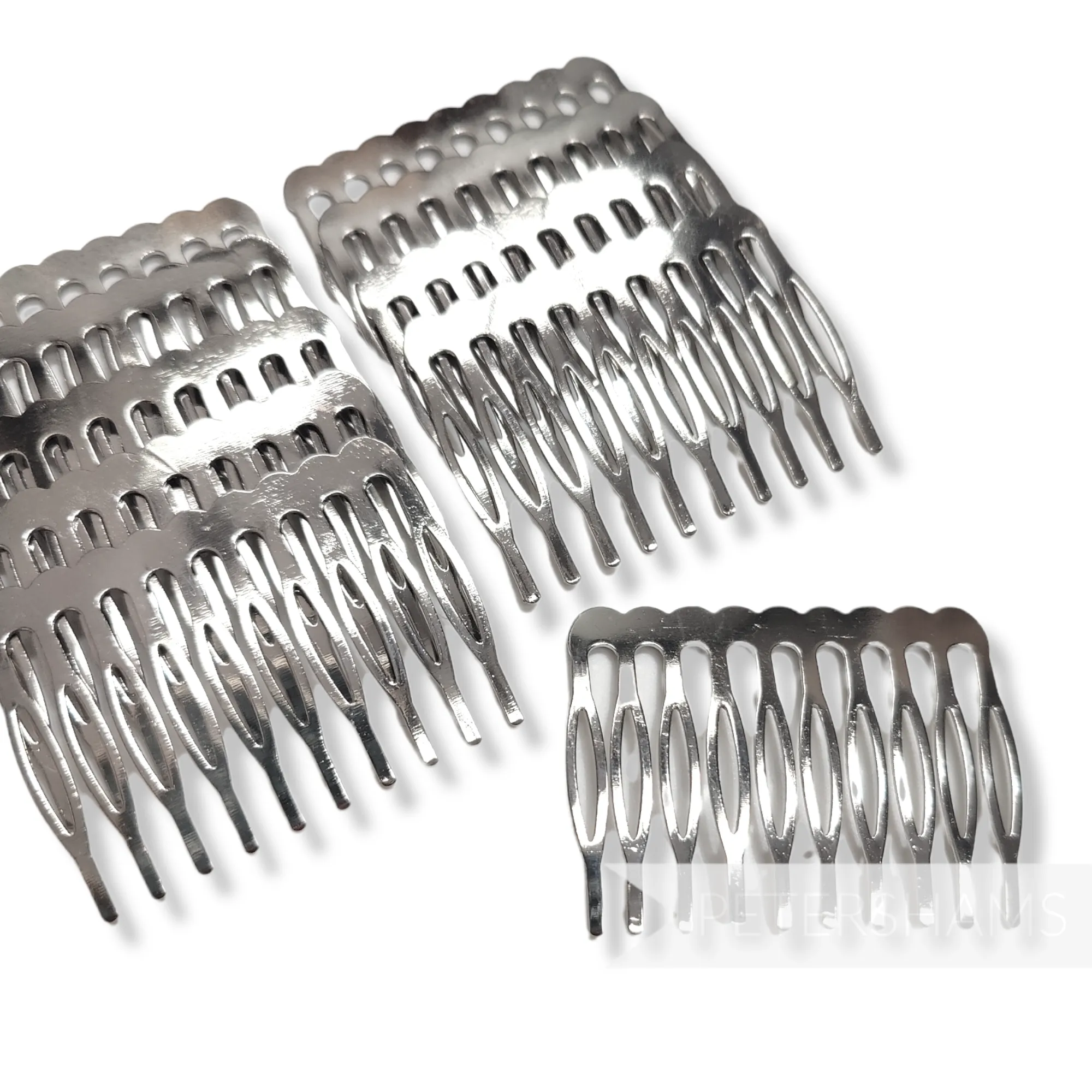 5.5cm Basic Silver or Gold Metal Hair Comb