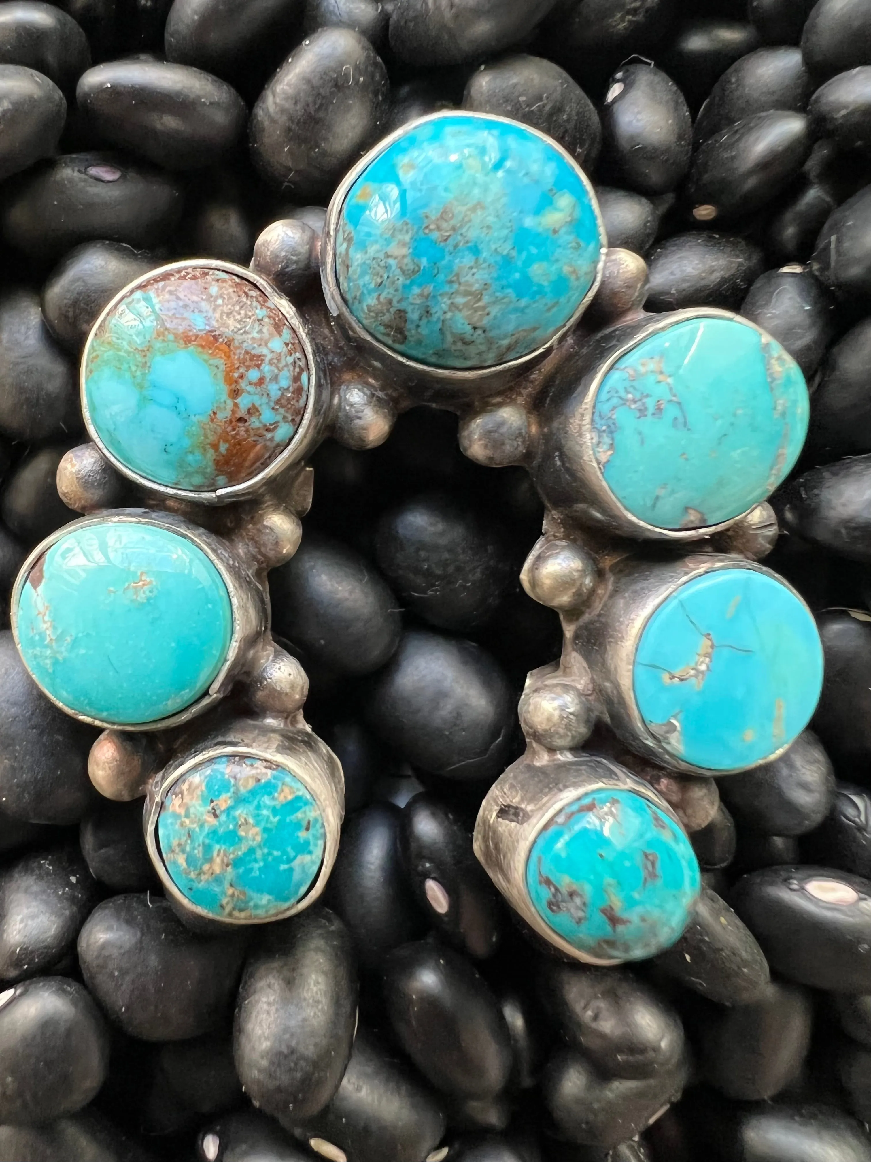 7 stone Turquoise Naja Ring size 8s
