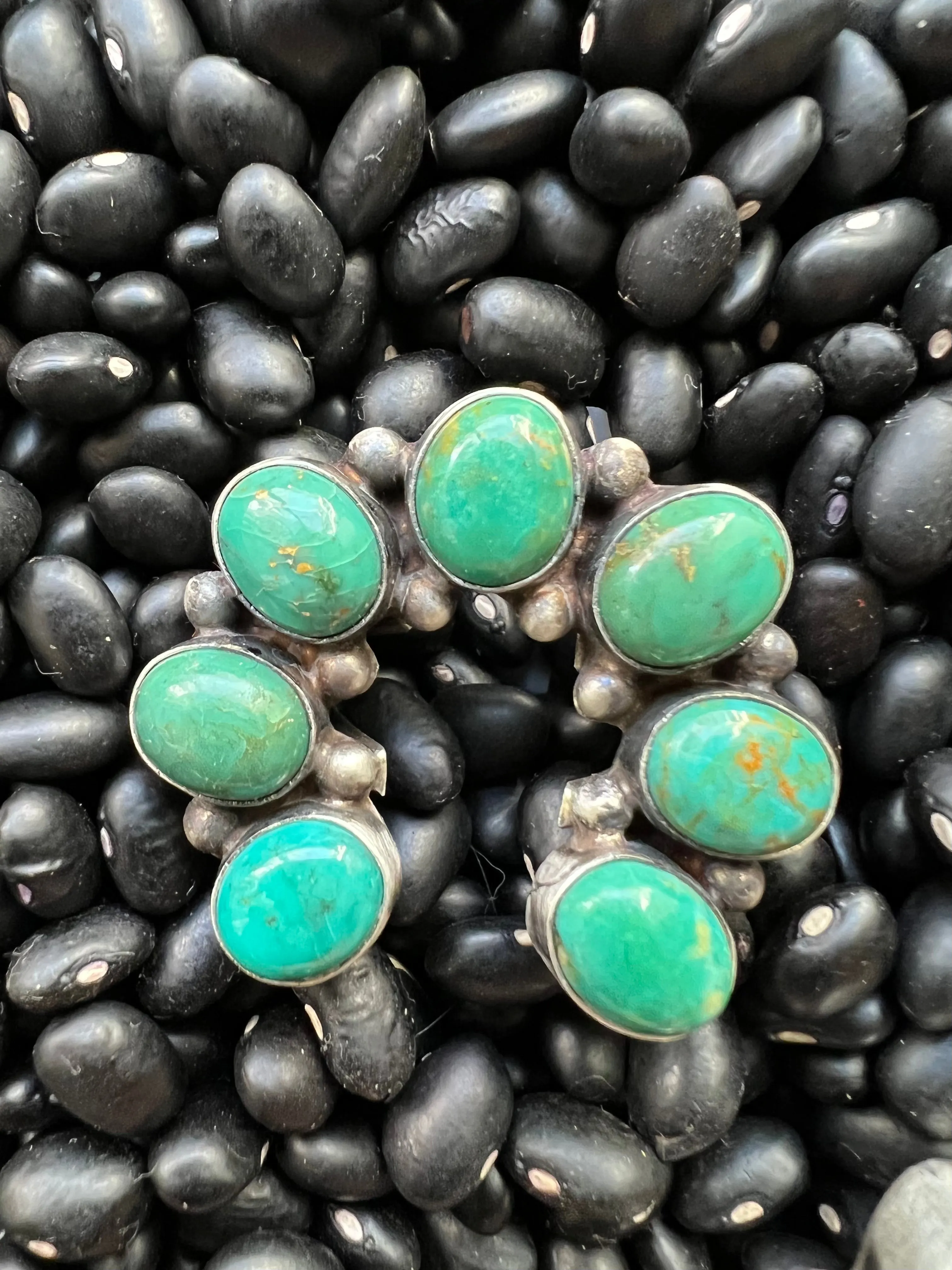 7 stone Turquoise Naja Ring size 8s