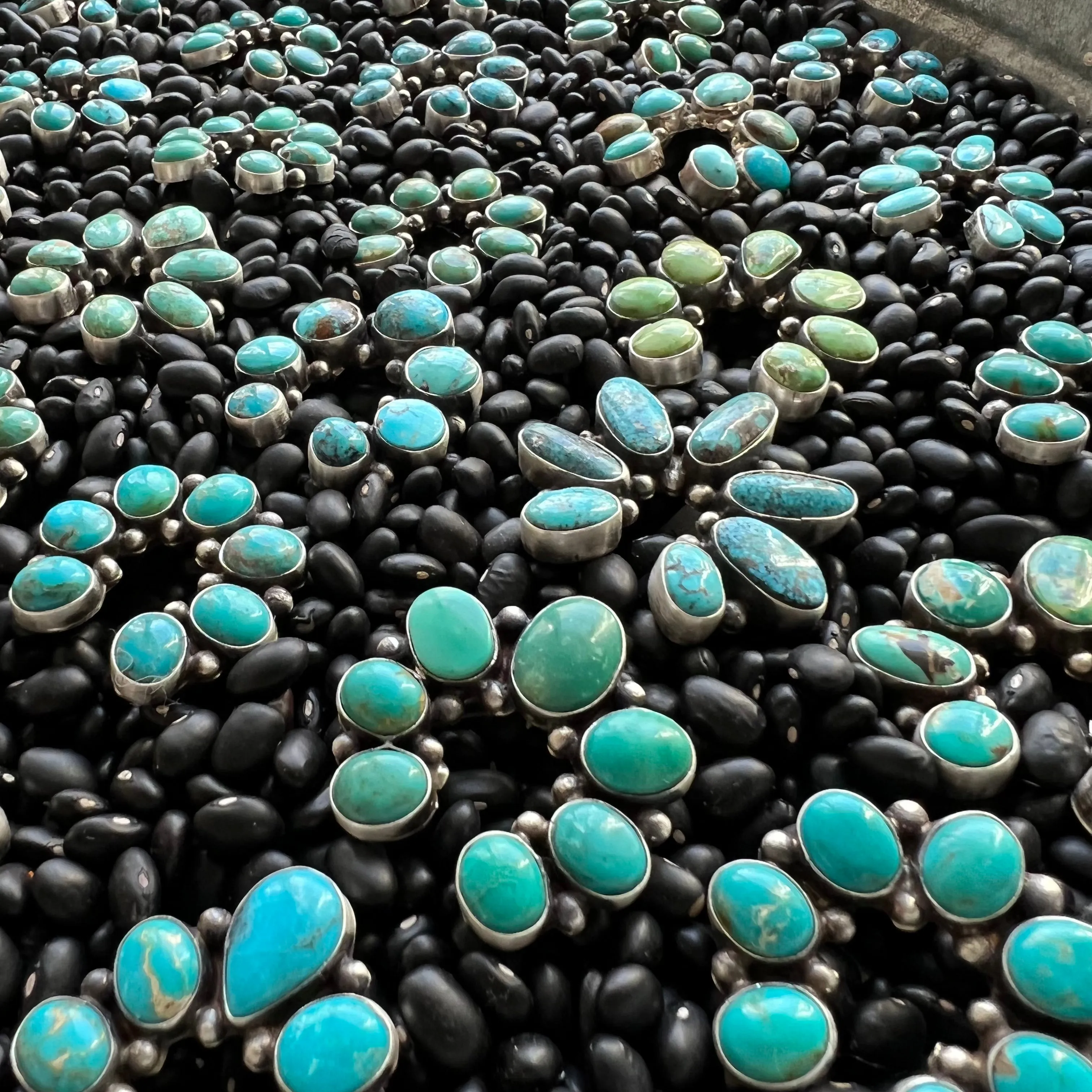 7 stone Turquoise Naja Ring size 8s