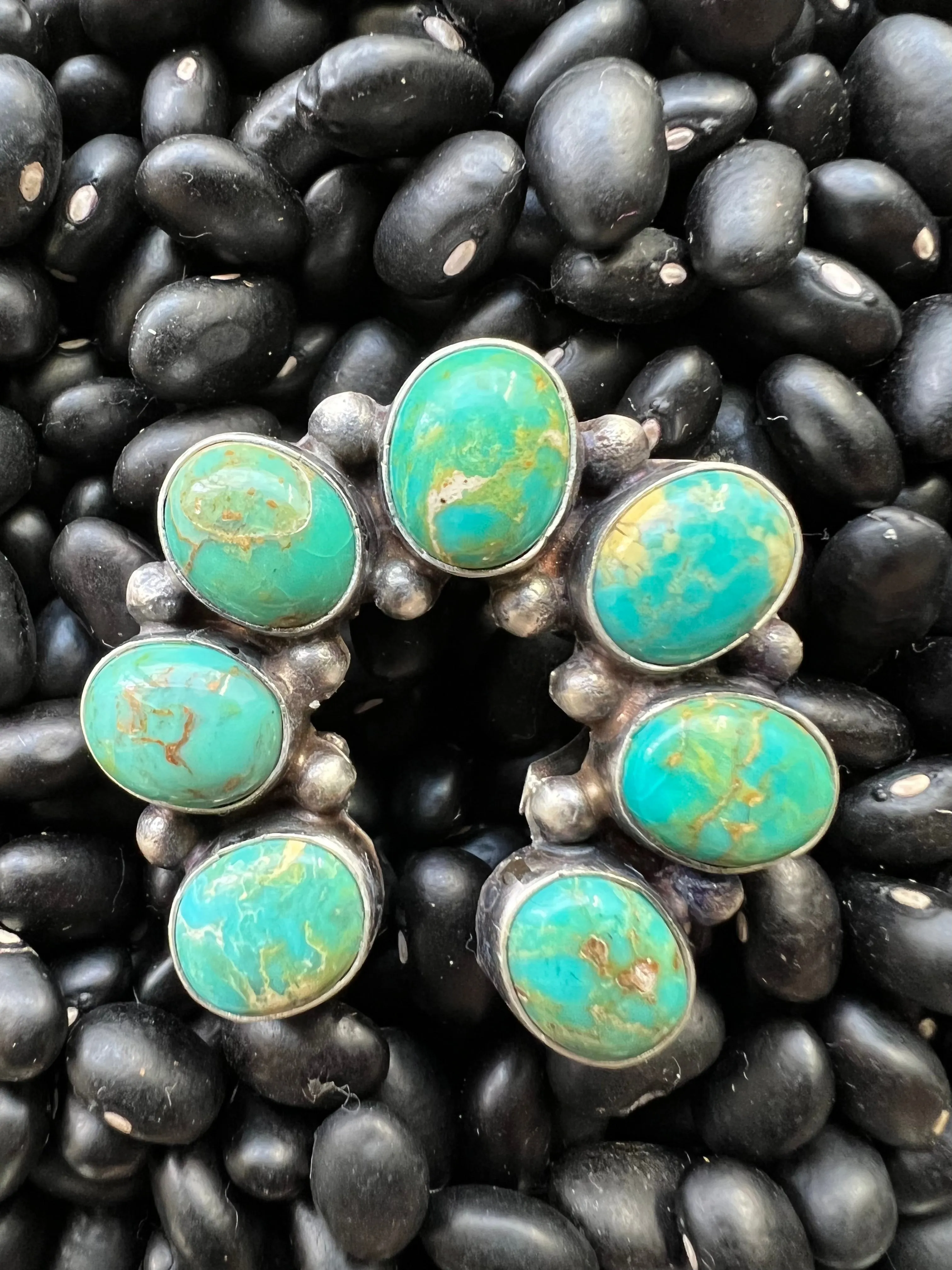 7 stone Turquoise Naja Ring size 8s