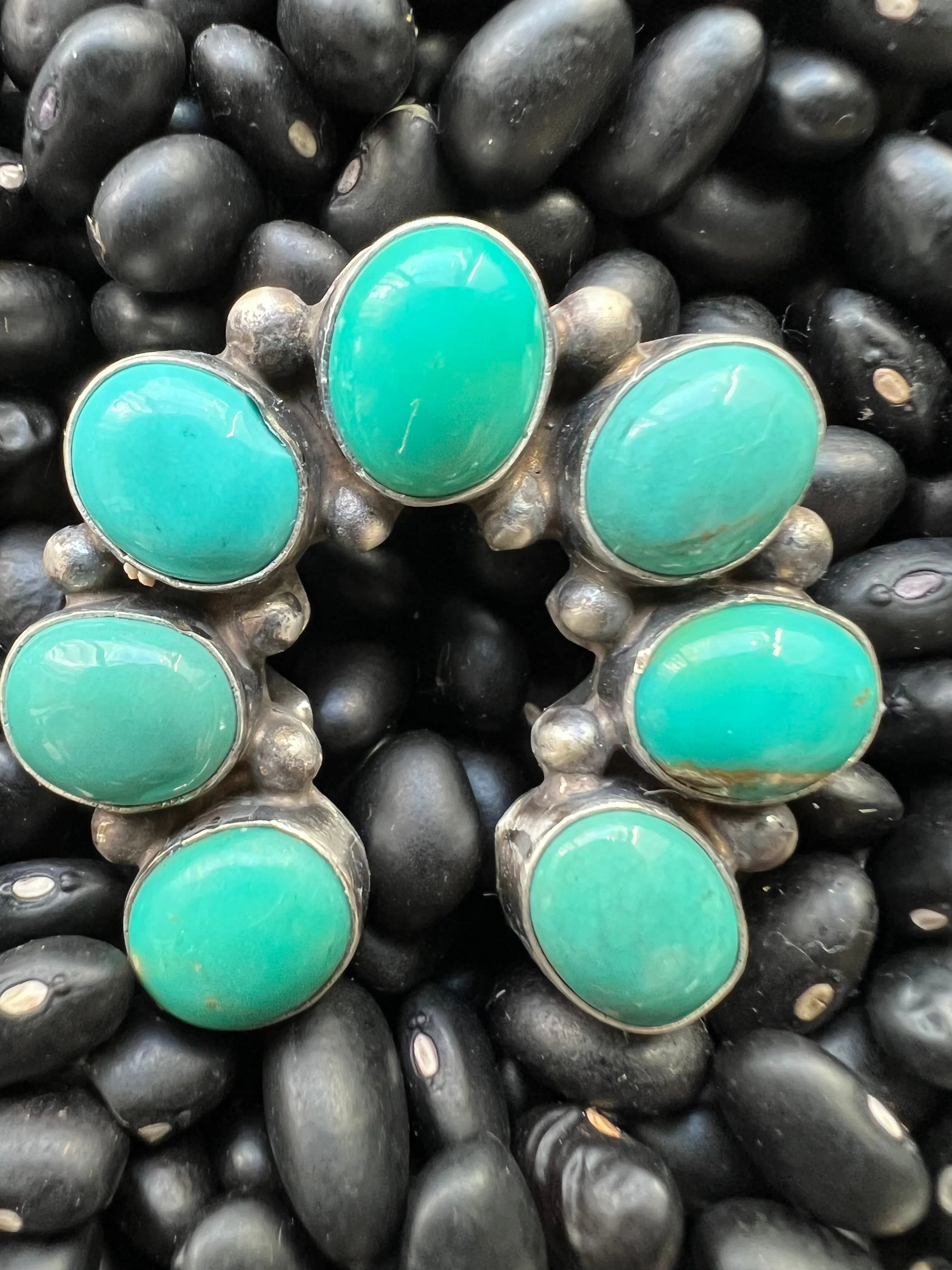 7 stone Turquoise Naja Ring size 8s