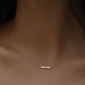 808 Asymmetrical Necklace - Solid 14kt