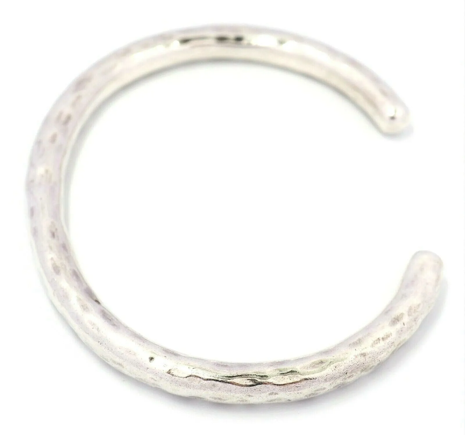 925 Sterling Silver Cuff Bangle Hollow Bracelet