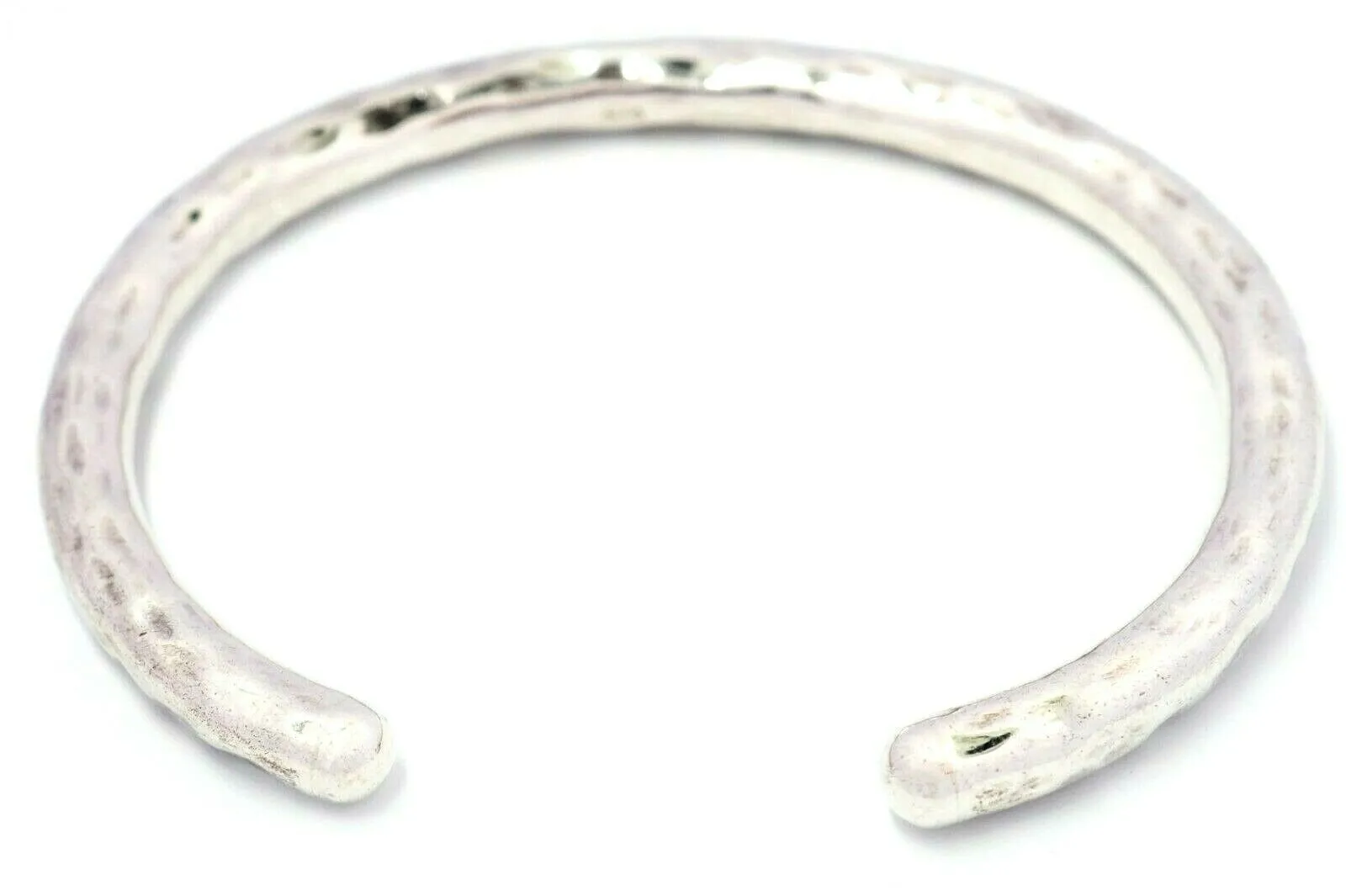 925 Sterling Silver Cuff Bangle Hollow Bracelet