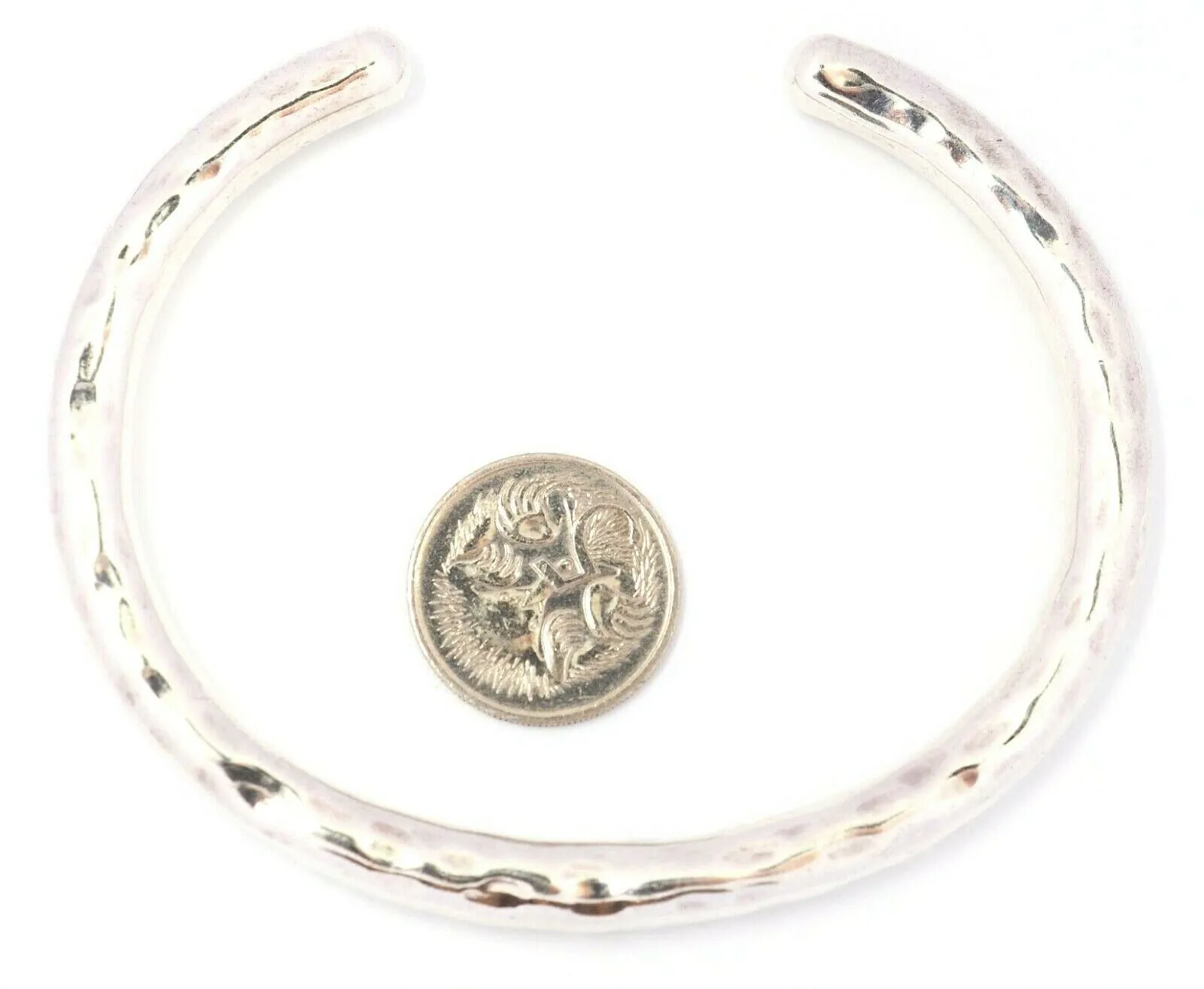 925 Sterling Silver Cuff Bangle Hollow Bracelet