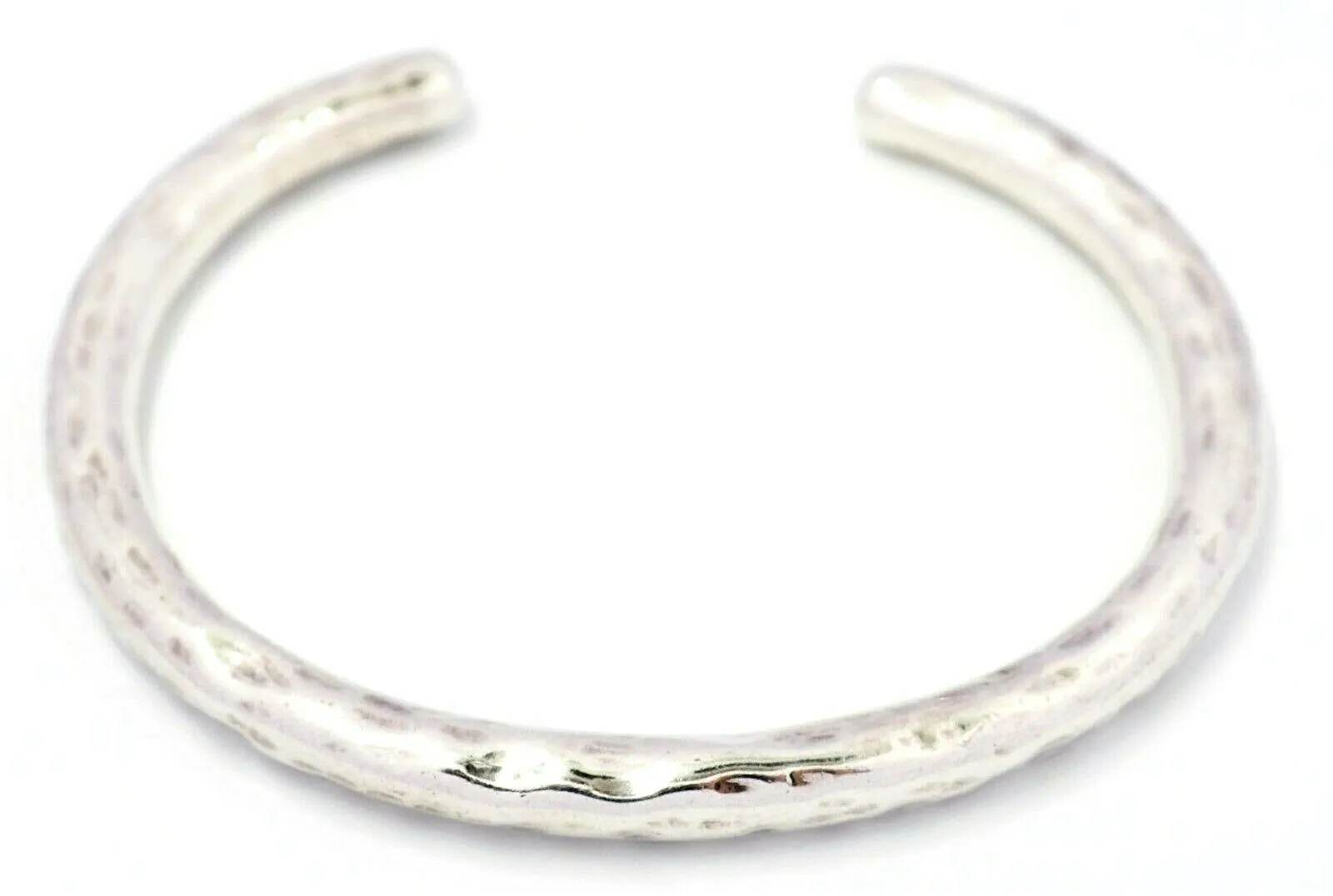925 Sterling Silver Cuff Bangle Hollow Bracelet