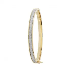 9ct Yellow Gold Babies Hinged Bangle BN387B