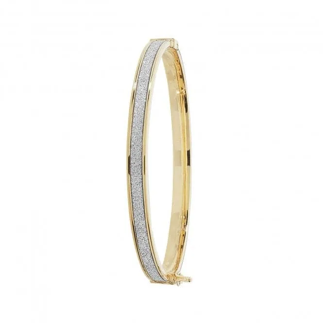9ct Yellow Gold Babies Hinged Bangle BN387B
