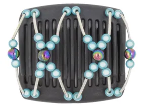 African Butterfly Chameleon Hair Comb - Beada Tube Black 18
