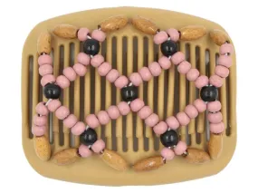 African Butterfly Hair Comb - Ndebele Blonde 80