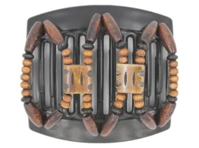African Butterfly Thick Hair Comb - Stones & Bones Black 67