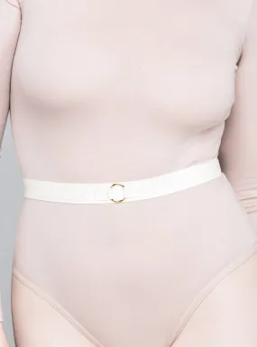 Alice Belt White & Gold