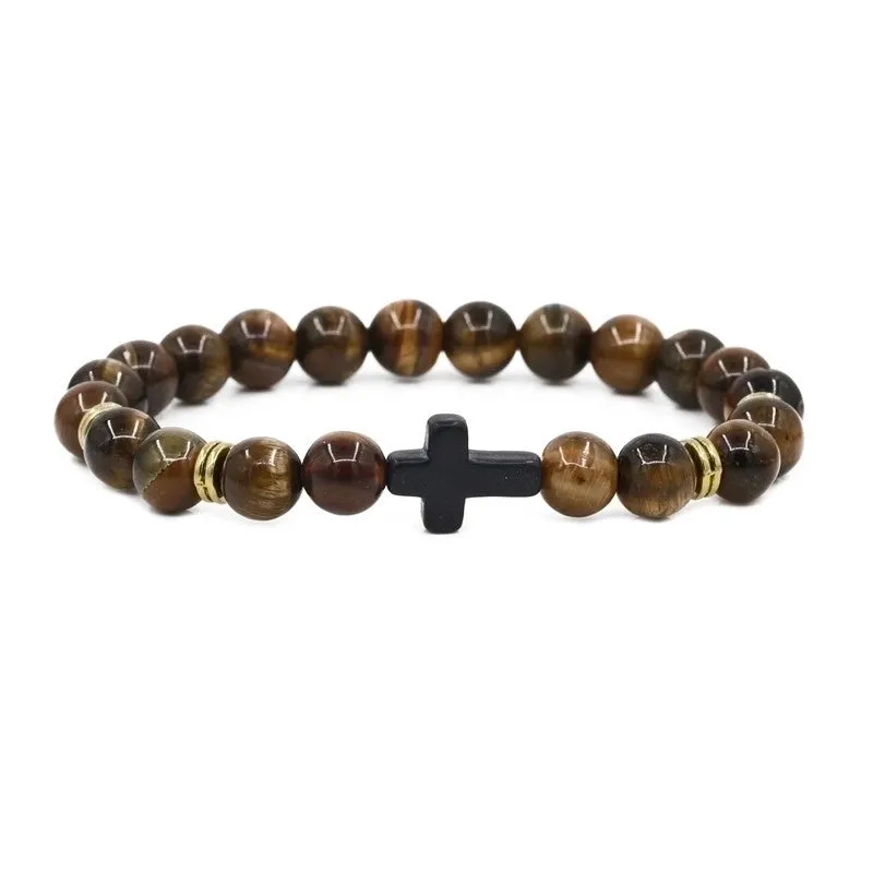 Alloy Fashion Cross Bracelet  (red Pine) Nhyl0582-red-pine