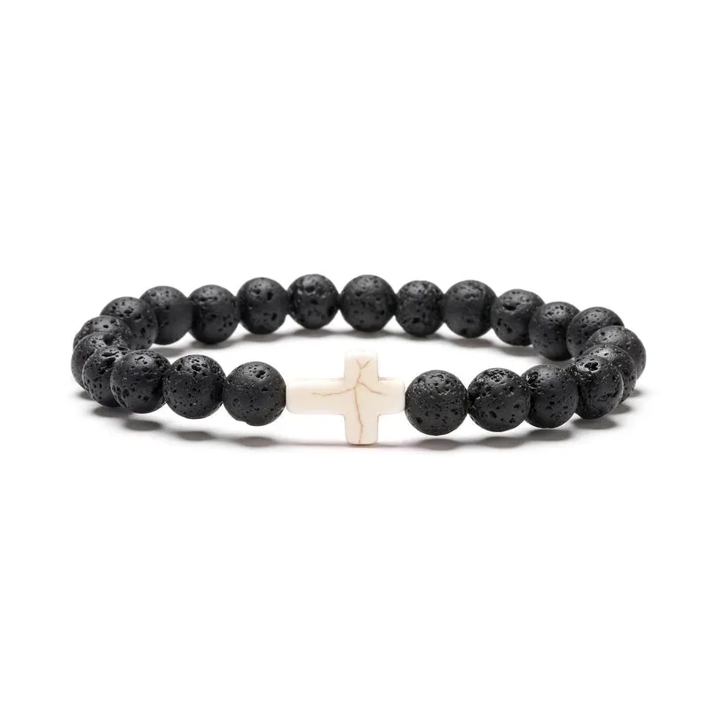 Alloy Fashion Cross Bracelet  (red Pine) Nhyl0582-red-pine