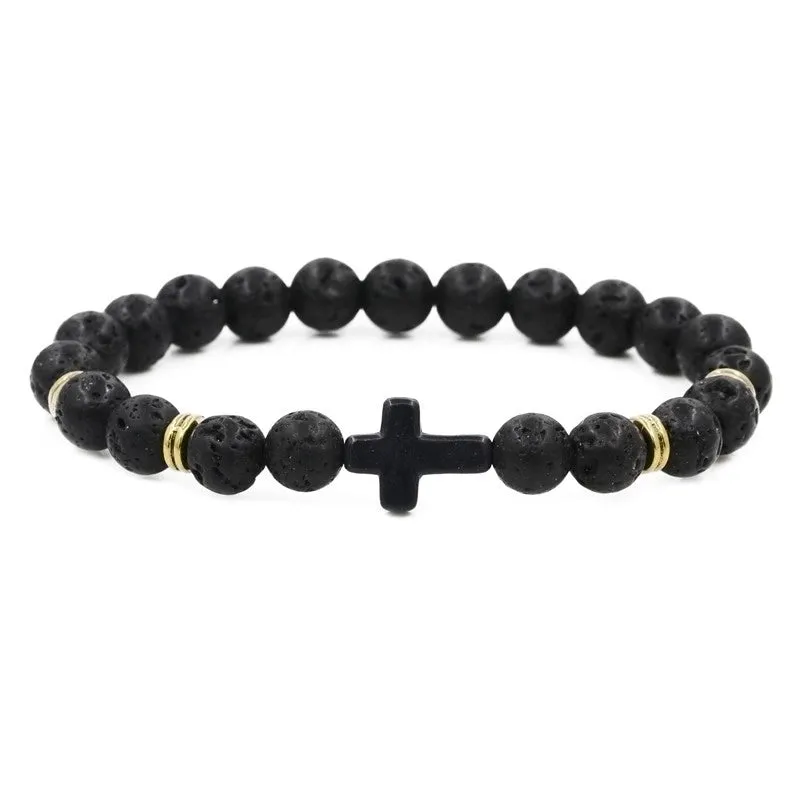 Alloy Fashion Cross Bracelet  (red Pine) Nhyl0582-red-pine