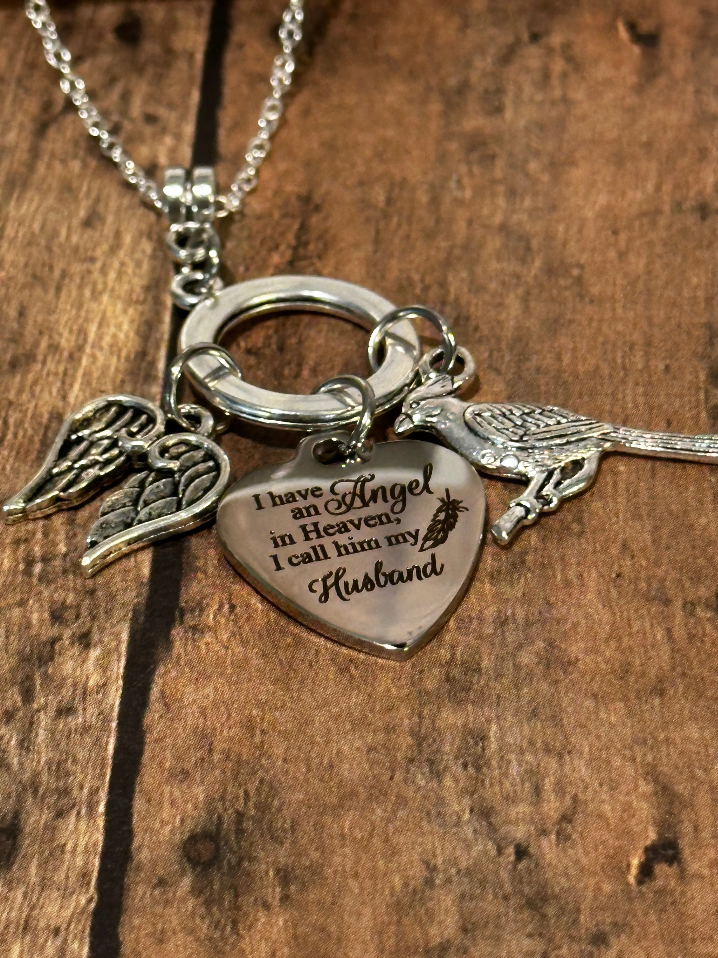 ANGEL HUSBAND Necklace (NC67) 22"