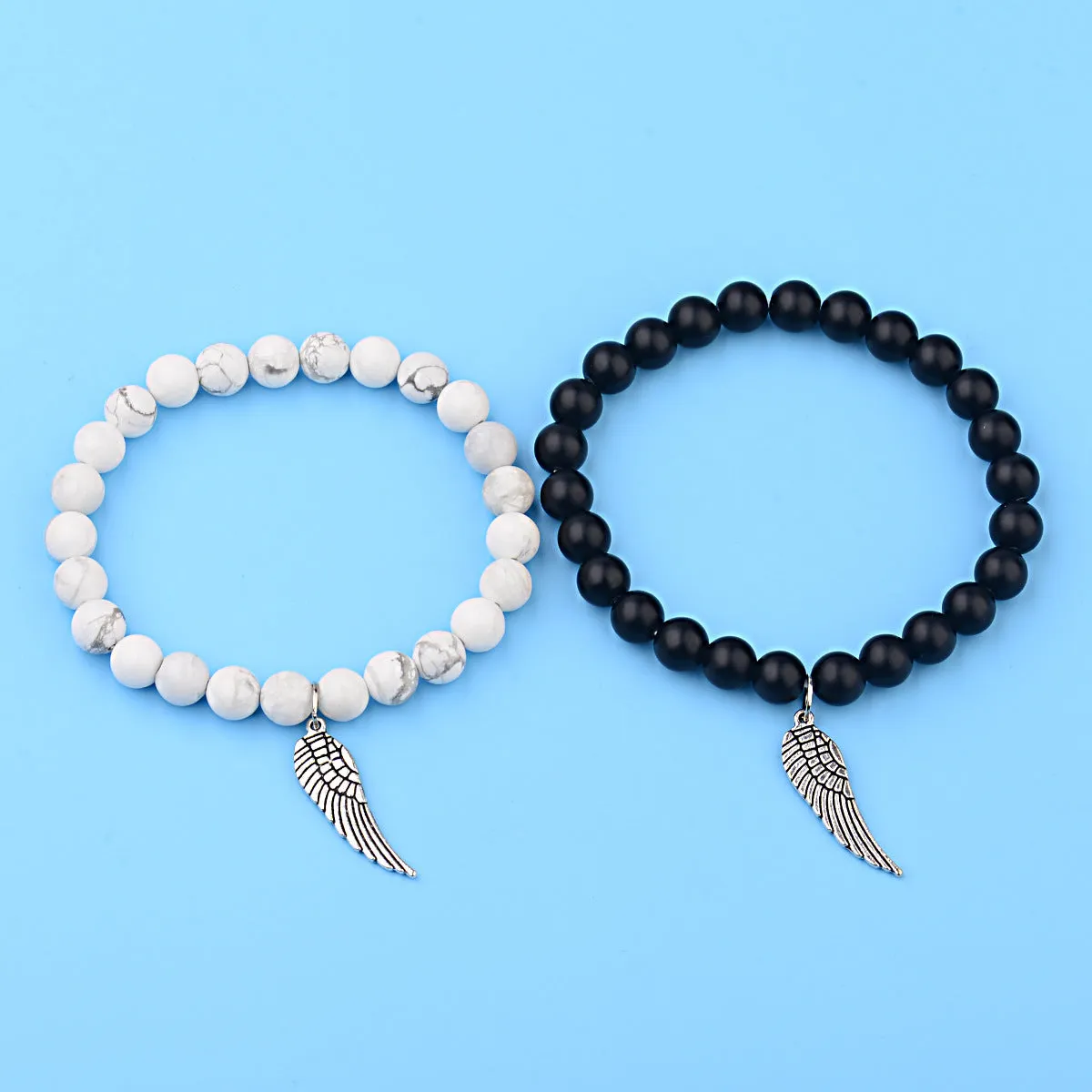 Angel wings imported white pine bracelet bracelet