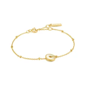 ANIA HAIE - Gold Mother Of Pearl Disc Bracelet