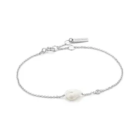 Ania Haie Silver Pearl Bracelet