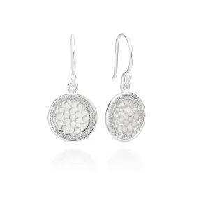 Anna Beck Circle Drop Earrings - Silver