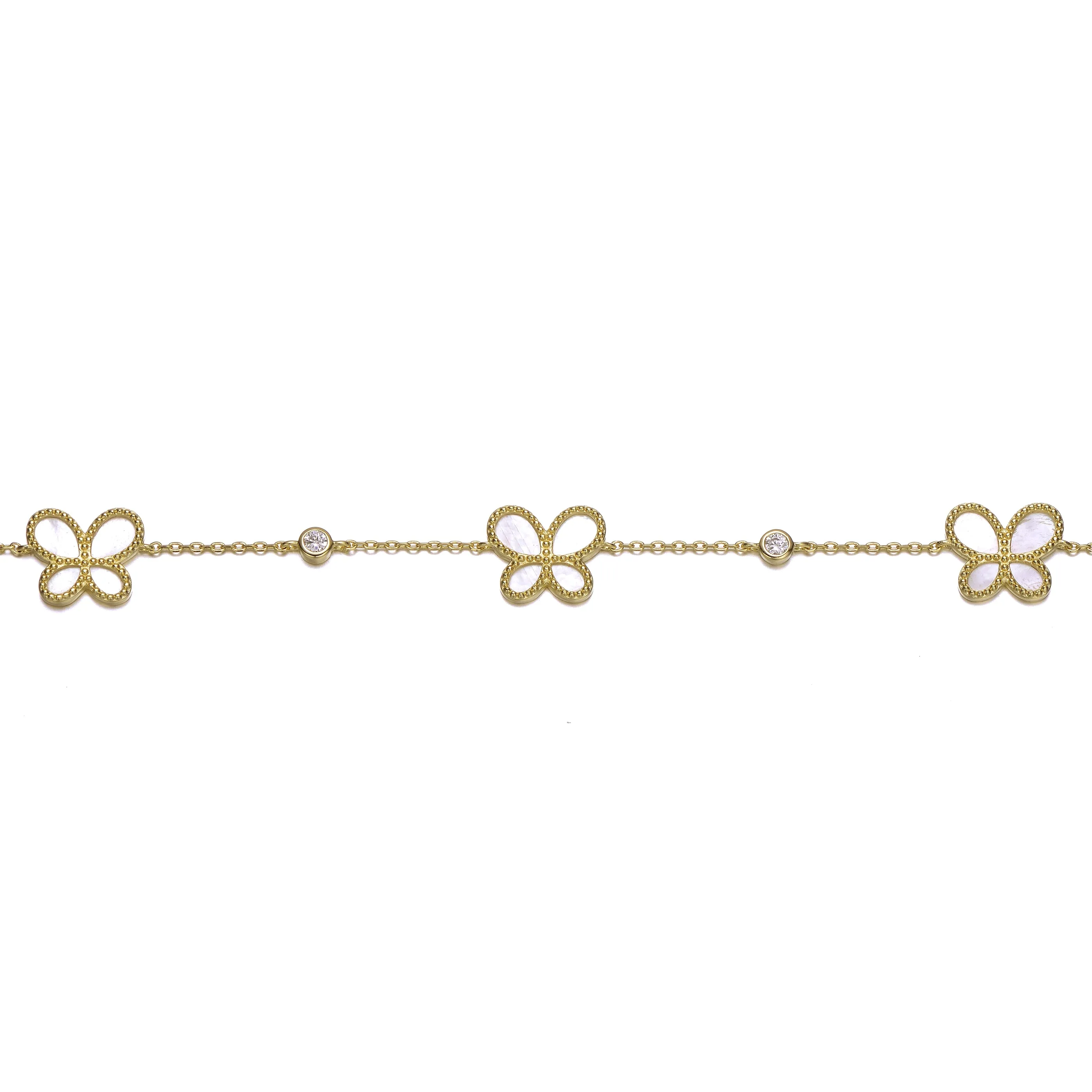 Aurore Dainty Link Butterfly Bracelet