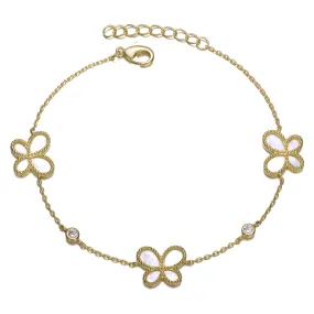 Aurore Dainty Link Butterfly Bracelet