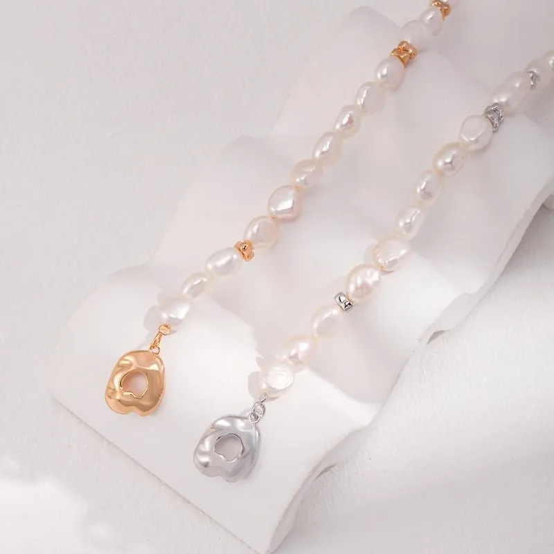 Baroque Pearl Bracelet in Sterling Silver