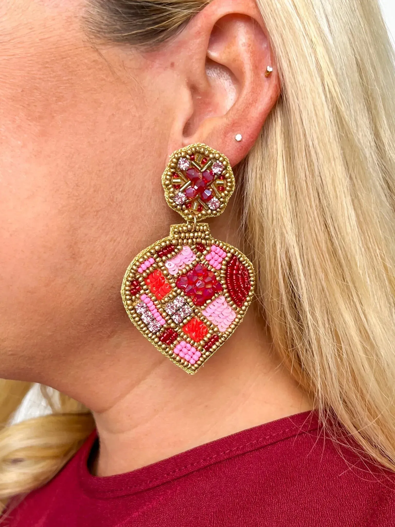 Beaded Ornament Earrings