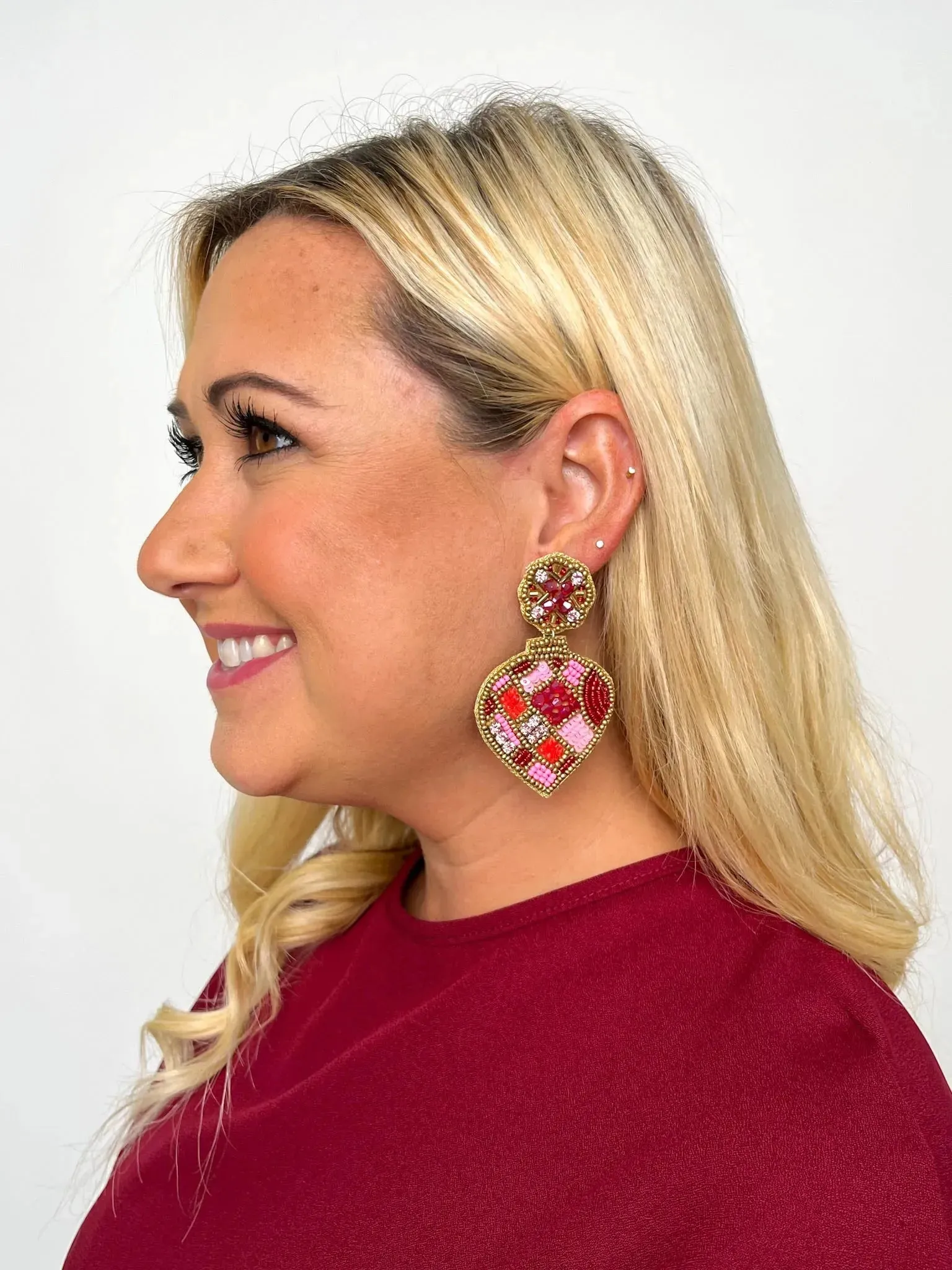 Beaded Ornament Earrings