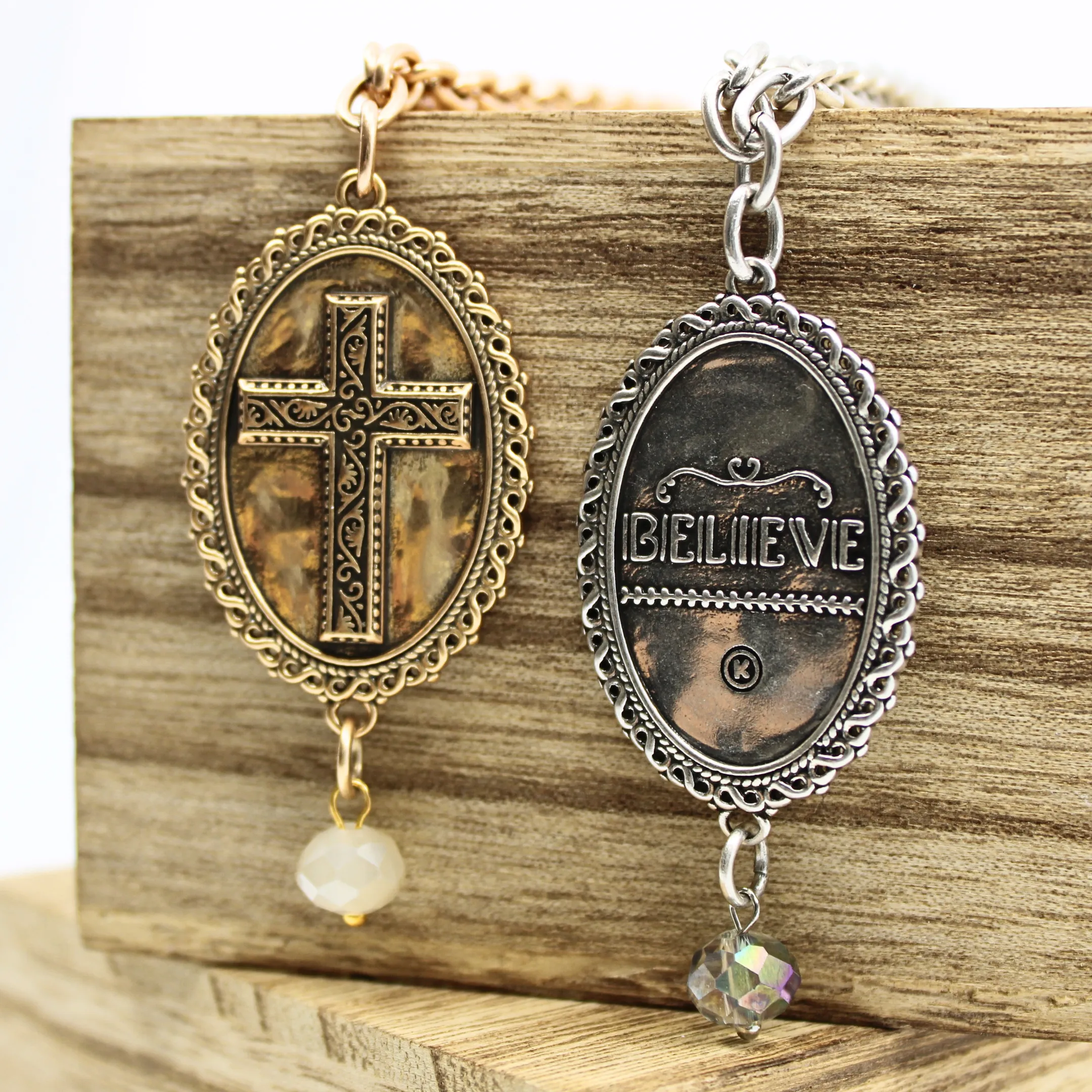 BELIEVE | CROSS | Midi Choker
