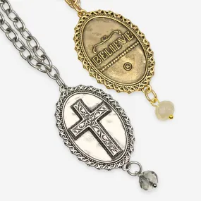 BELIEVE | CROSS | Midi Choker