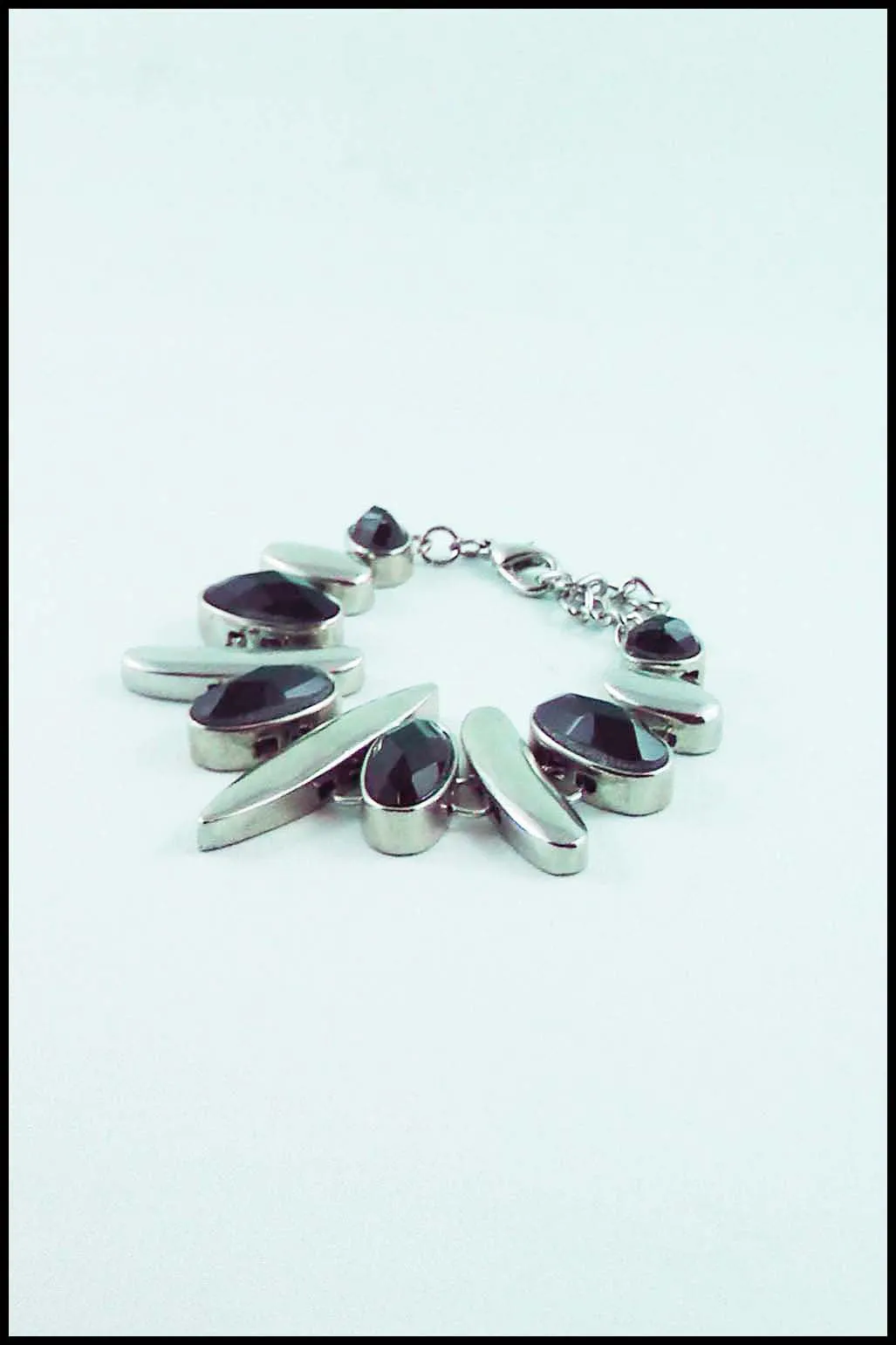 Beveled Faux Stone Bracelet